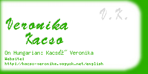 veronika kacso business card